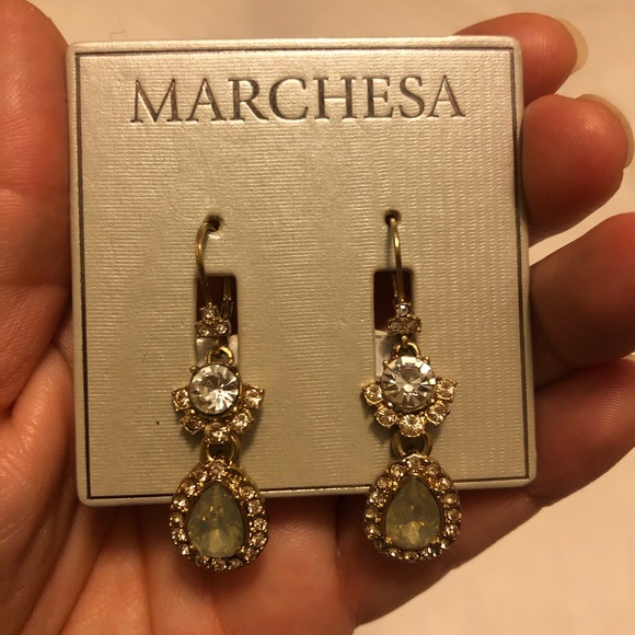 NWT Marchesa jewel dangle earrings - Picture 2 of 3